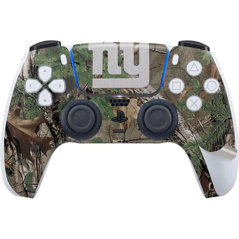 NFL New York Giants Realtree Xtra Green Camo PS5 Pro Bundle Skin