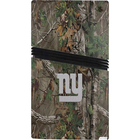 NFL New York Giants Realtree Xtra Green Camo PS5 Pro Console Skin
