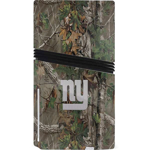 NFL New York Giants Realtree Xtra Green Camo PS5 Pro Disk Bundle Skin