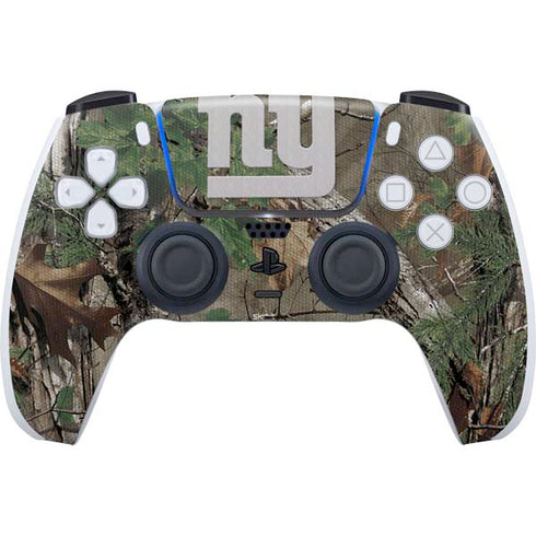 NFL New York Giants Realtree Xtra Green Camo PlayStation PS5 Skins