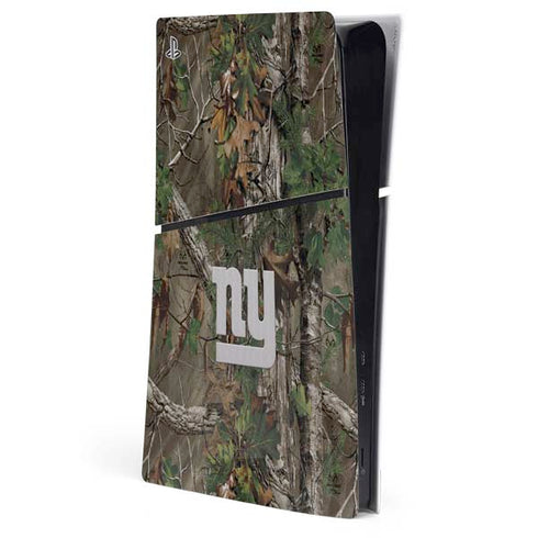 NFL New York Giants Realtree Xtra Green Camo PS5 Slim Digital Edition Console Skin
