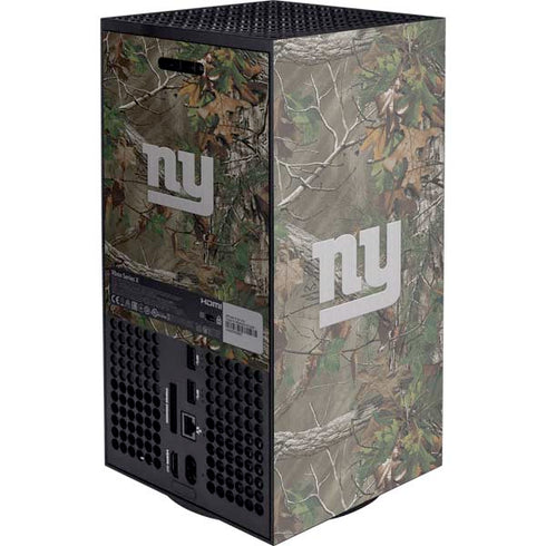 NFL New York Giants Realtree Xtra Green Camo XBox Series X Digital Edition Console Skin