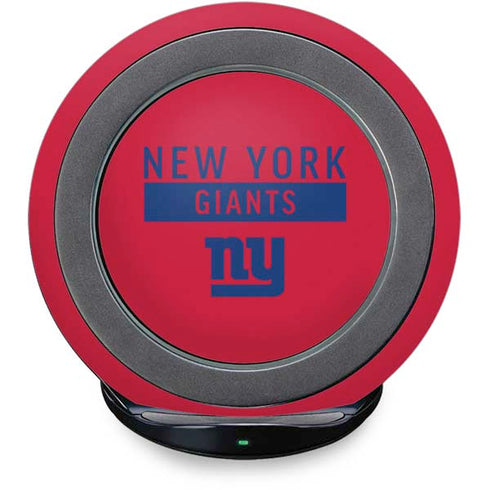 NFL New York Giants Red Performance Series Fast Charge Wireless Charging Stand Skin