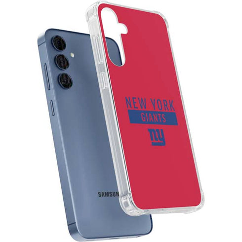 NFL New York Giants Red Performance Series Galaxy A55 5G Clear Case