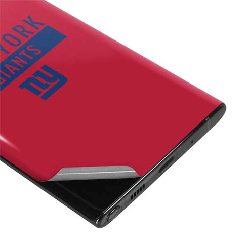 NFL New York Giants Red Performance Series Galaxy Note 10 Plus Skin