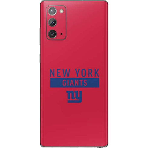 NFL New York Giants Red Performance Series Galaxy Note20 5G Skin