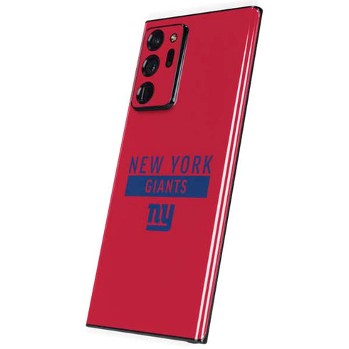 NFL New York Giants Red Performance Series Galaxy Note20 Ultra 5G Skin
