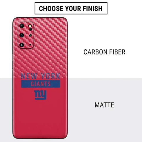 NFL New York Giants Red Performance Series Galaxy S20 Plus Skin