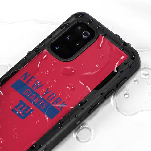 NFL New York Giants Red Performance Series Galaxy S20 Plus Waterproof Case