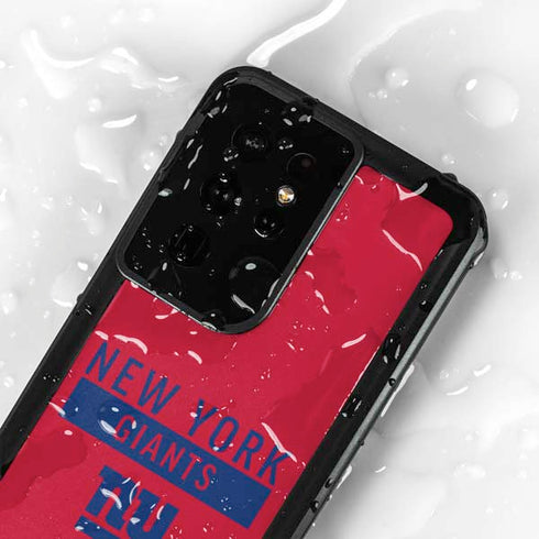 NFL New York Giants Red Performance Series Galaxy S24 Ultra Waterproof Case
