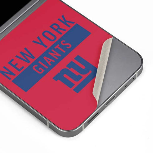 NFL New York Giants Red Performance Series Galaxy Z Flip6 Skin
