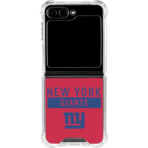 NFL New York Giants Red Performance Series Galaxy Z Flip6 Clear Case