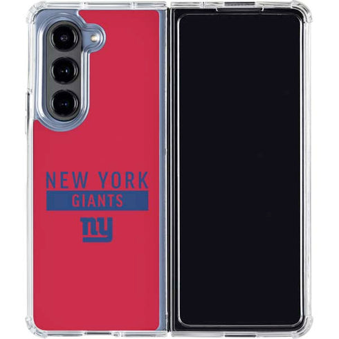 NFL New York Giants Red Performance Series Galaxy Z Fold5 5G Clear Case