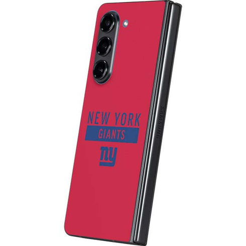 NFL New York Giants Red Performance Series Galaxy Z Fold5 5G Skin