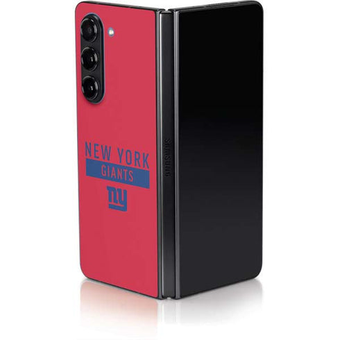 NFL New York Giants Red Performance Series Galaxy Z Fold5 5G Skin