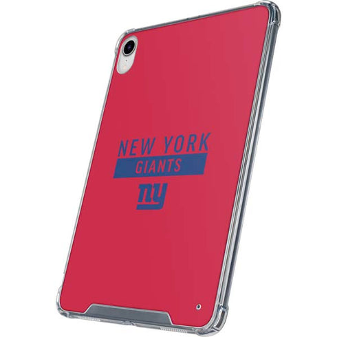 NFL New York Giants Red Performance Series iPad 11th Gen (2025) Clear Case