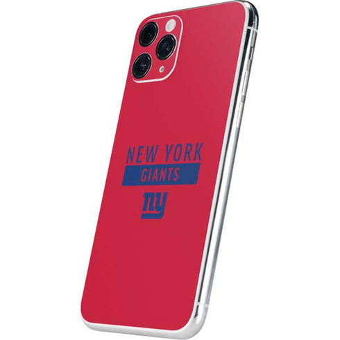 NFL New York Giants Red Performance Series iPhone 11 Pro Skin