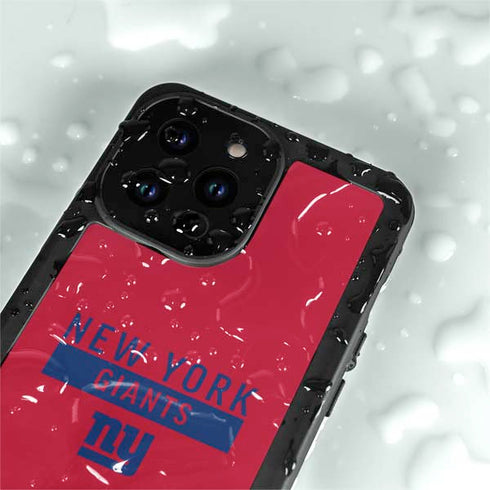 NFL New York Giants Red Performance Series iPhone 15 Pro Waterproof Case