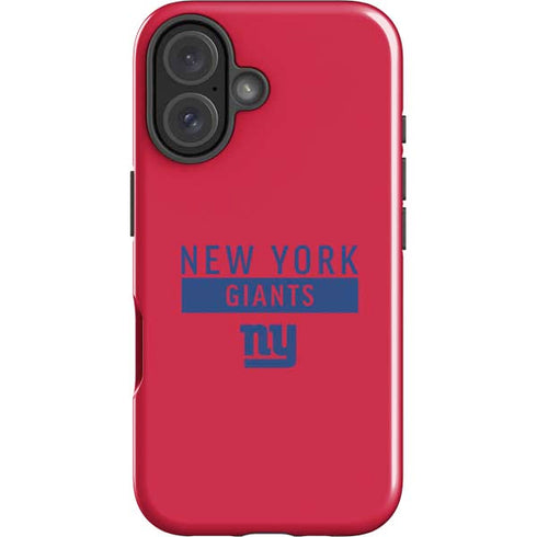 NFL New York Giants Red Performance Series iPhone 16 Impact Case