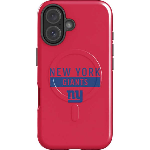 NFL New York Giants Red Performance Series iPhone 16 Magsafe Impact Case