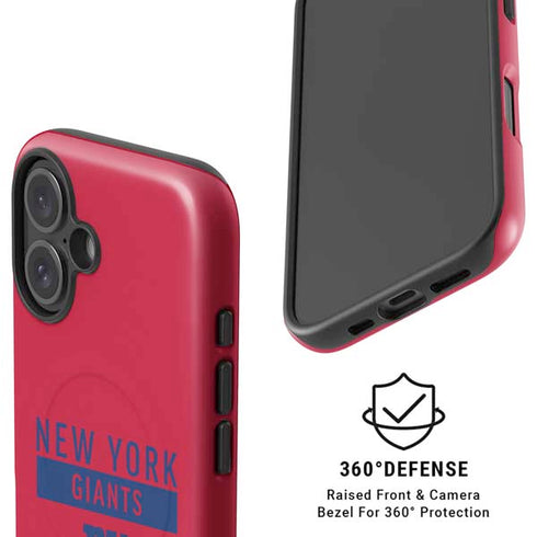NFL New York Giants Red Performance Series iPhone 16 Magsafe Impact Case