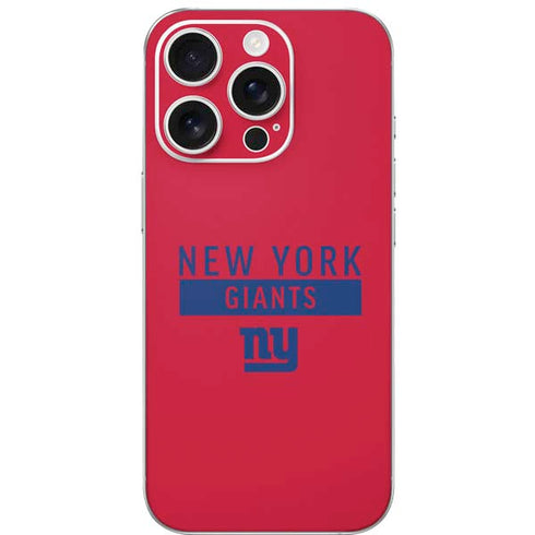 NFL New York Giants Red Performance Series iPhone 16 Pro Skin