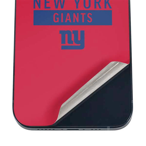 NFL New York Giants Red Performance Series iPhone 16 Skin