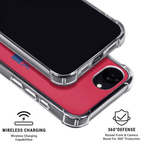 NFL New York Giants Red Performance Series iPhone 16e Clear Case
