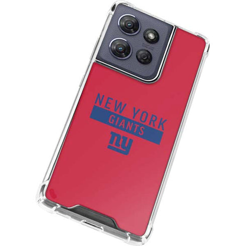 NFL New York Giants Red Performance Series Moto G 5G (2025) Clear Case