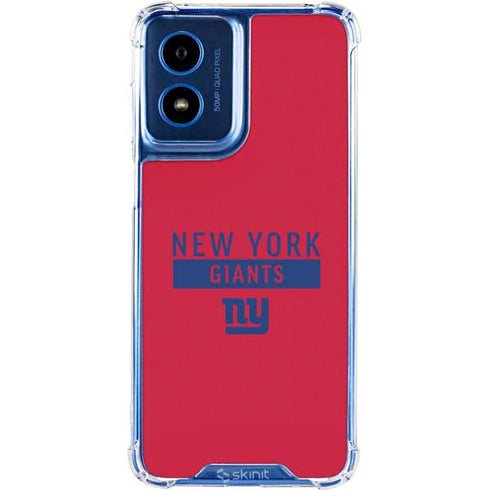 NFL New York Giants Red Performance Series Moto G 5G (2024) Clear Case