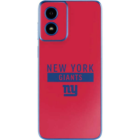 NFL New York Giants Red Performance Series Moto G Play 4G (2024) Skin