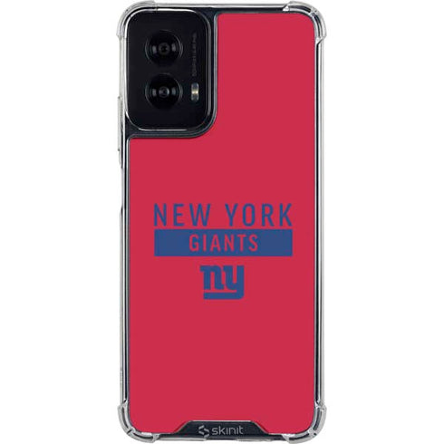NFL New York Giants Red Performance Series Moto G Power 5G (2024) Clear Case