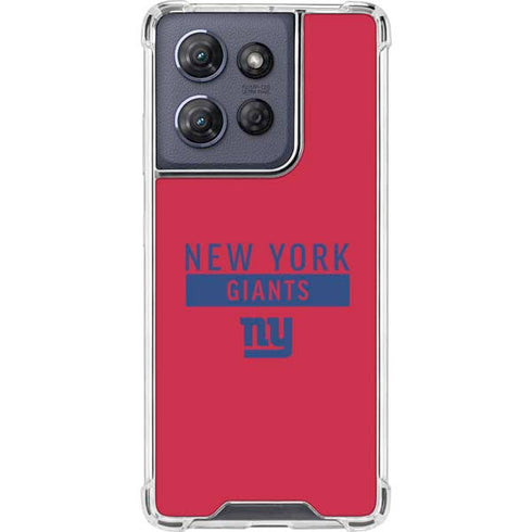 NFL New York Giants Red Performance Series Moto G Power 5G (2025) Clear Case