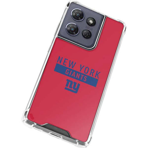 NFL New York Giants Red Performance Series Moto G Power 5G (2025) Clear Case