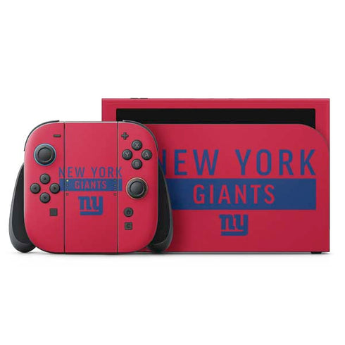 NFL New York Giants Red Performance Series Nintendo Switch 2 (2025) with Joy-Con Skin