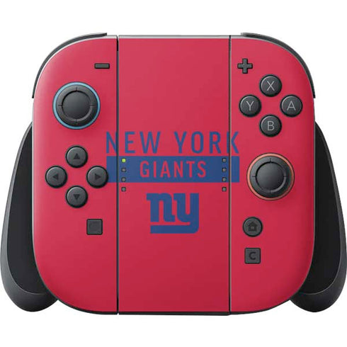 NFL New York Giants Red Performance Series Nintendo Skins