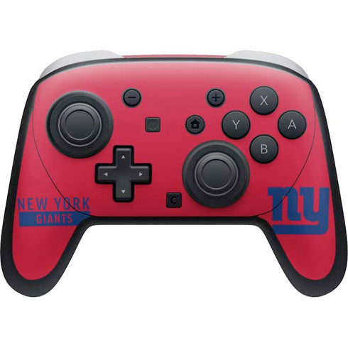 NFL New York Giants Red Performance Series Nintendo Skins