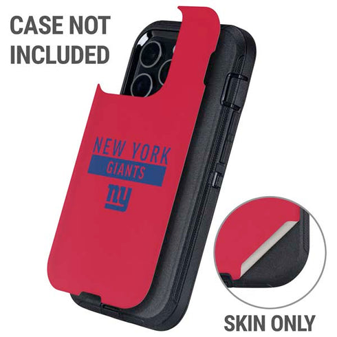 NFL New York Giants Red Performance Series Otterbox Defender iPhone Skin