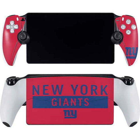NFL New York Giants Red Performance Series PlayStation Portal Remote Player Skin