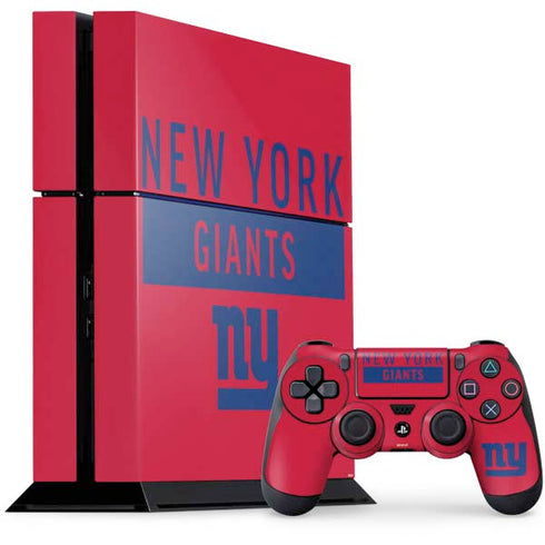 NFL New York Giants Red Performance Series PlayStation PS4 Skins