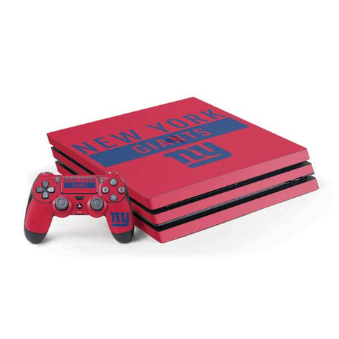 NFL New York Giants Red Performance Series PlayStation PS4 Skins
