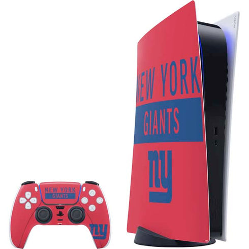 NFL New York Giants Red Performance Series PlayStation PS5 Skins