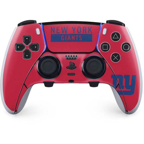 NFL New York Giants Red Performance Series PS5 DualSense Edge Pro Controller Skin