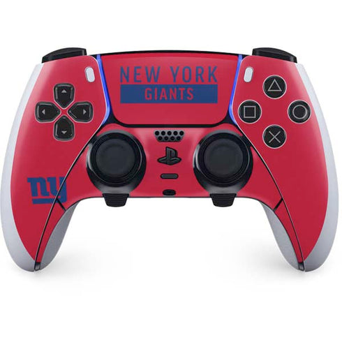 NFL New York Giants Red Performance Series PlayStation PS5 Skins