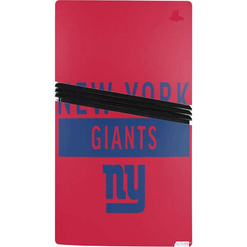 NFL New York Giants Red Performance Series PS5 Pro Bundle Skin