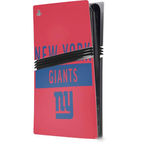 NFL New York Giants Red Performance Series PlayStation PS5 Skins