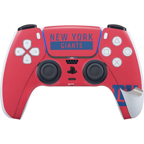 NFL New York Giants Red Performance Series PS5 Pro Disk Bundle Skin