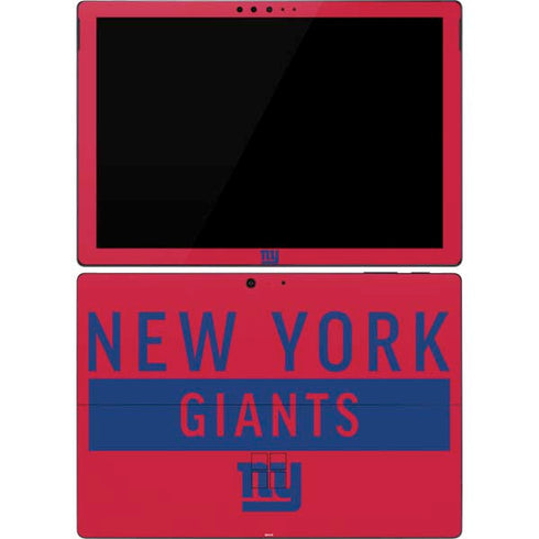 NFL New York Giants Red Performance Series Surface Pro 7 Skin