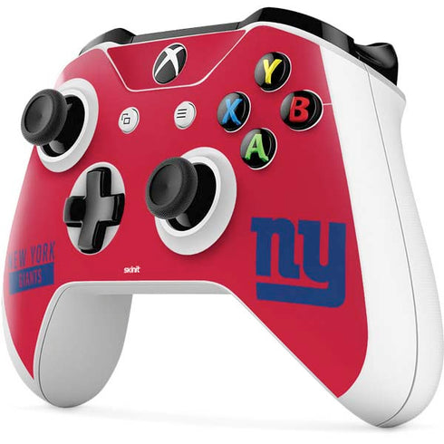 NFL New York Giants Red Performance Series Xbox One S All-Digital Edition Bundle Skin