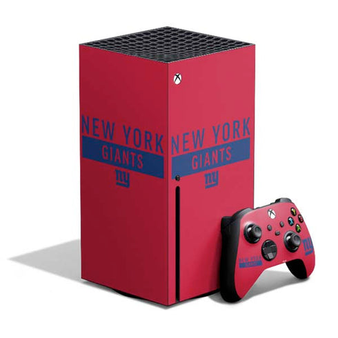 NFL New York Giants Red Performance Series Xbox Series X Skins